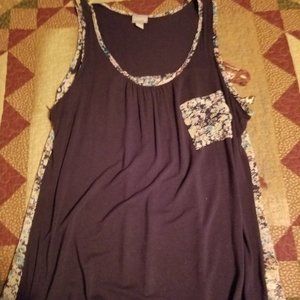 Navy Floral Lightweight Tank